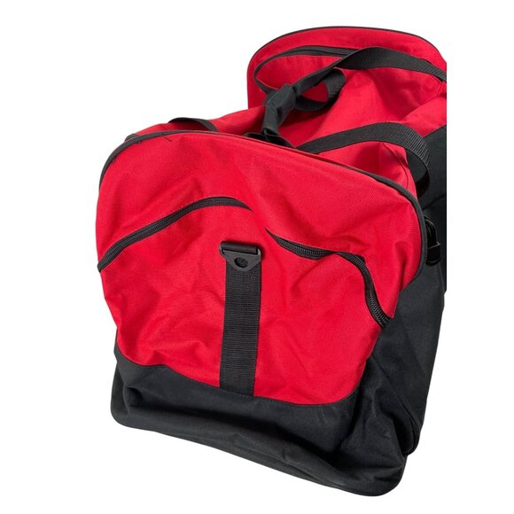 Ohio Valley Region Porsche Club of America Black & Red Canvas Duffle Bag - Picture 4 of 12